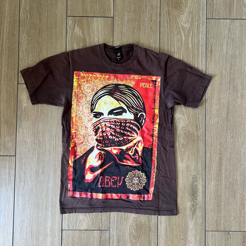 Obey Shephard Fairey Zapatista woman tshirt